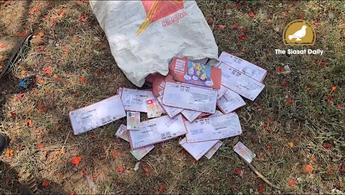More than 500 Voter ID cards were found abandoned in a bag on Jalpally Road near Jalpally Forest Park under the Pahadi Shareef Police Station limits in Hyderabad, raising serious concerns over the handling of election documents. The bag was noticed by passersby, who alerted the media. Police soon reached the spot, seized the bag, and launched an investigation. Preliminary information suggests that most of the recovered Voter ID cards belong to voters from the Chandrayangutta Assembly constituency. The discovery has sparked questions over how such a large number of voter cards ended up on a roadside, especially when many applicants are still awaiting delivery of their IDs. Police are investigating the incident. Residents have demanded a thorough probe, accountability for any lapses, and the prompt delivery of the recovered Voter ID cards to their rightful owners.