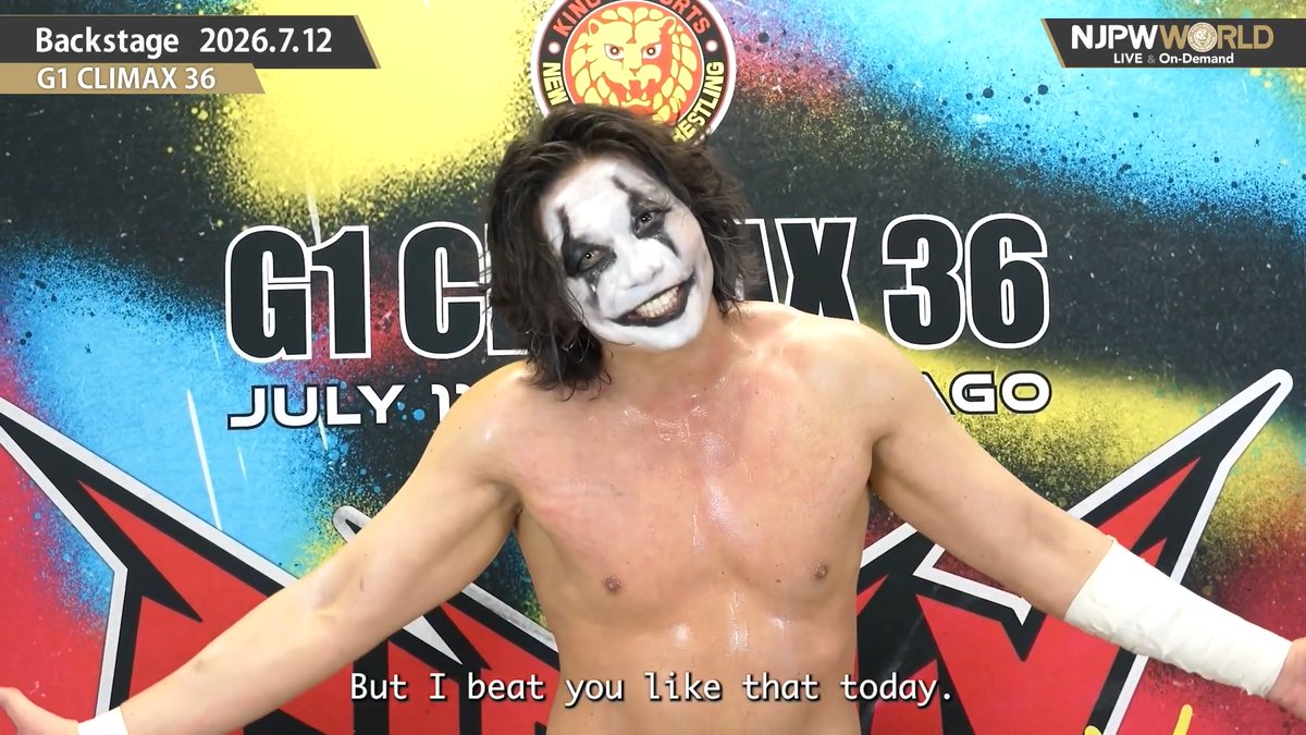 .Jake Lee #UNITEDEMPIRE G1 CLIMAX 36 (July. 11th, 2026) Backstage comments! Watch FREE|無料公開中 ⇒ From the profile URL|「NJPW WORLD」で検索 7/12(日) #G1CLIMAX36 のBSコメントを #NJPWWORLD で無料公開中!