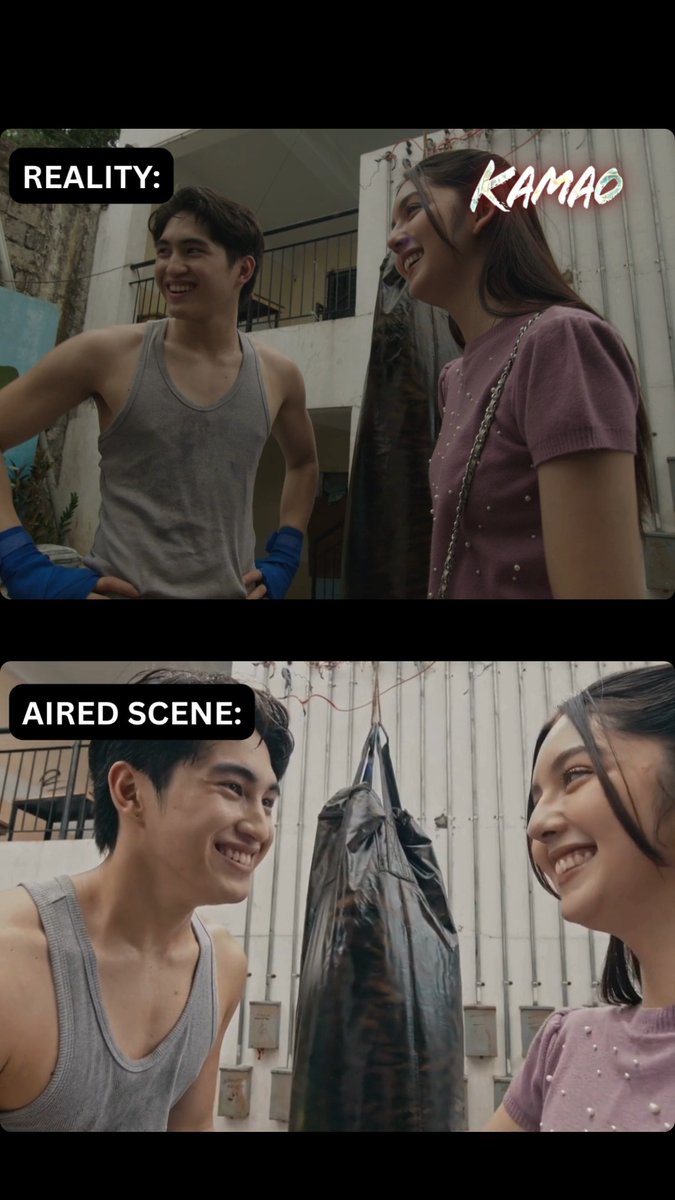 REALITY vs. AIRED SCENE! 🤭💖 "Gusto mo lang yumakap nang madami, eh..." 🤣🤗 Ayan ah, #AntonVinzon... narinig 'yan ni #ChantyVidela! 😛👀 Subaybayan ang love story nina MakMak at Chloe sa #KAMAO, Lunes hanggang Biyernes, 3:20 PM sa GMA Afternoon Prime! 😍✨ For more #exclusive content, visit