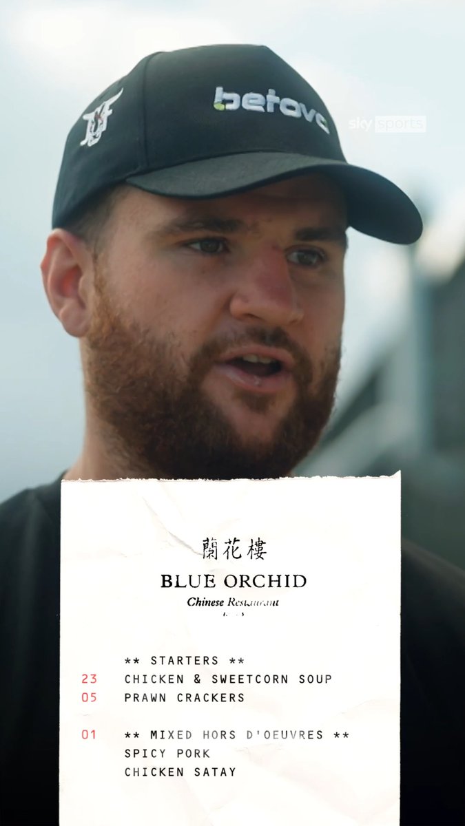 No messing about from Johnny Fisher as he lays out what he'd order for Dana White at the Blue Orchid 👀🥡