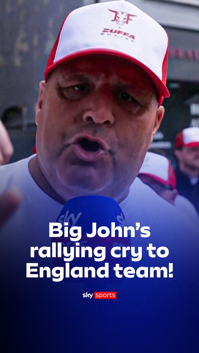Big John's message to England! 🏴