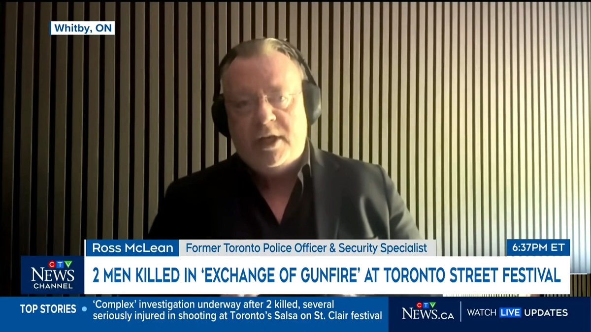 💥MUST WATCH: Former officer Ross McLean on the gang-related shooting at the Salsa on St. Clair festival, Mike Colle calling out the Liberal justice system, and failed gun bans. "These guys have been arrested before. Charged before. Probably [banned] from weapons before."