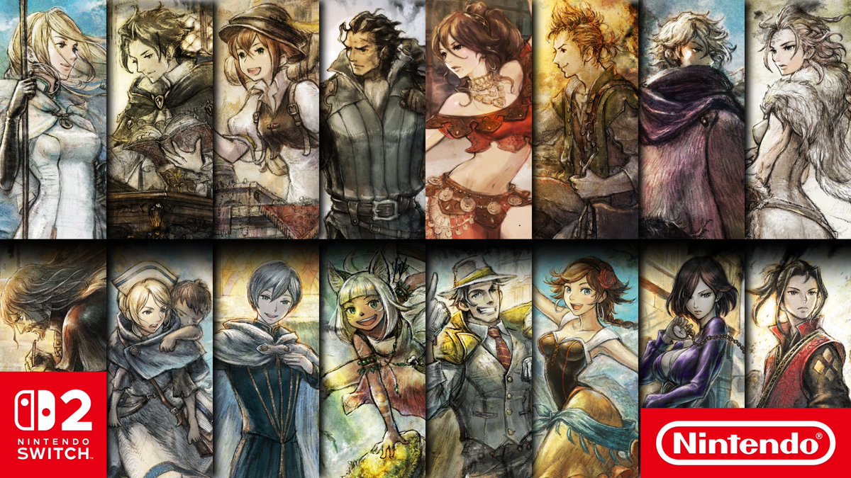Nous célébrons les huit ans d’Octopath Traveler avec une annonce spéciale : Octopath Traveler I & II arrivent sur Nintendo Switch 2 le 1er octobre, disponibles séparément (en version physique et numérique) ainsi qu’en pack numérique ! Les précommandes ouvrent dès aujourd’hui. 🎉