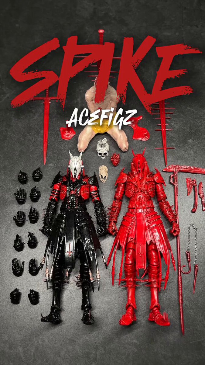 Acefigz Spike preview Doesn’t articulate as much as I like but I think they looks metal as shit