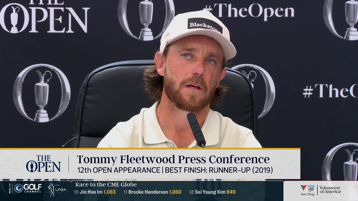 Tommy gives an awesome answer about winning a major. "It might happen for me, it might not ... I don't want to think about it as, if it doesn't happen, oh, my God, like, all those hours I spent chasing my dreams, what was it for kind of thing." "Whatever happens in my career I will be able to look back and I gave it everything and I had an amazing time doing it."
