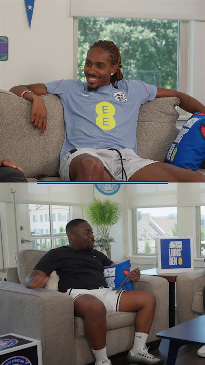 The biggest debate in the #ThreeLions squad... who's really the fastest? 🏃👀 #LionsDen connected by EE 🦁