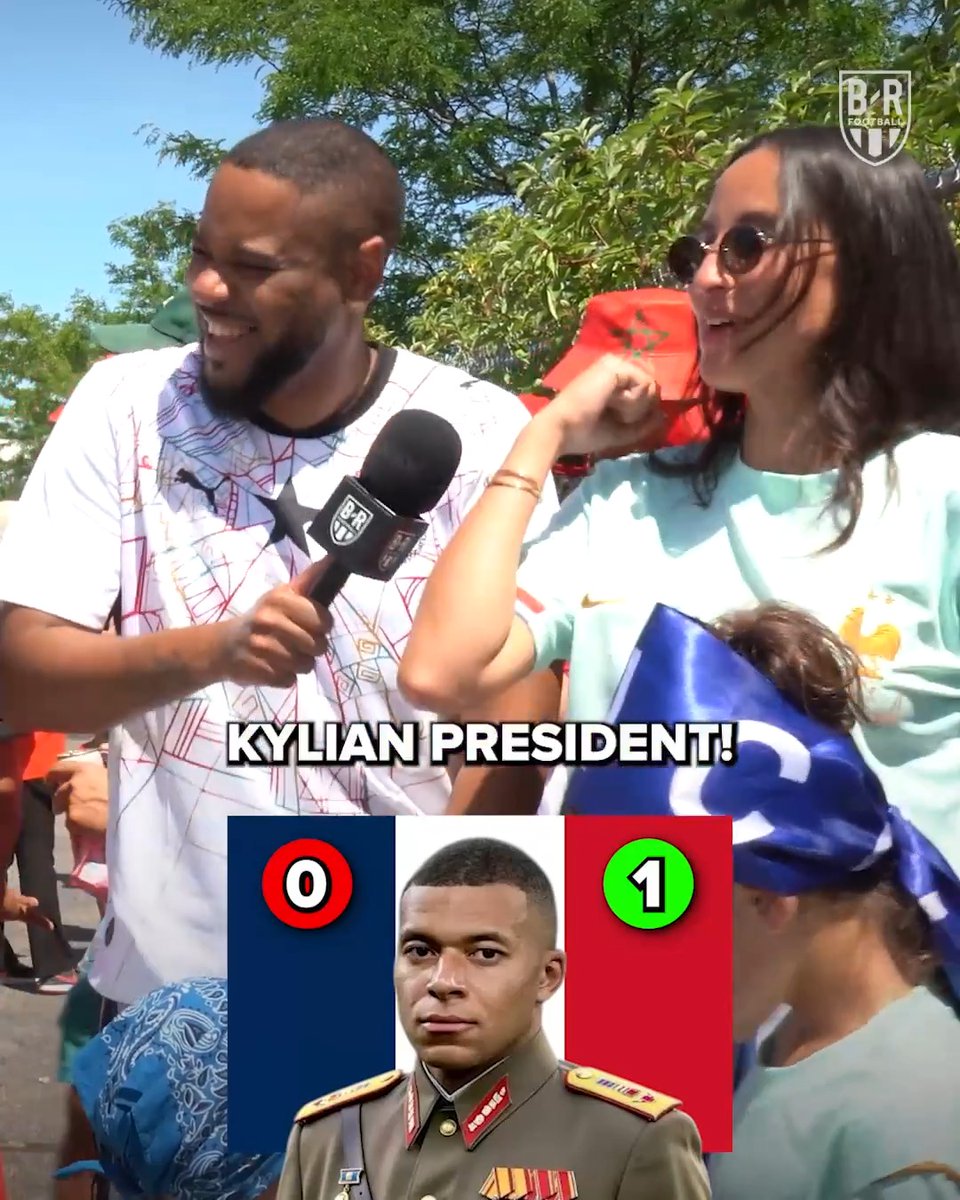 France fans would gladly make Kylian Mbappé their president 🇫🇷🤣