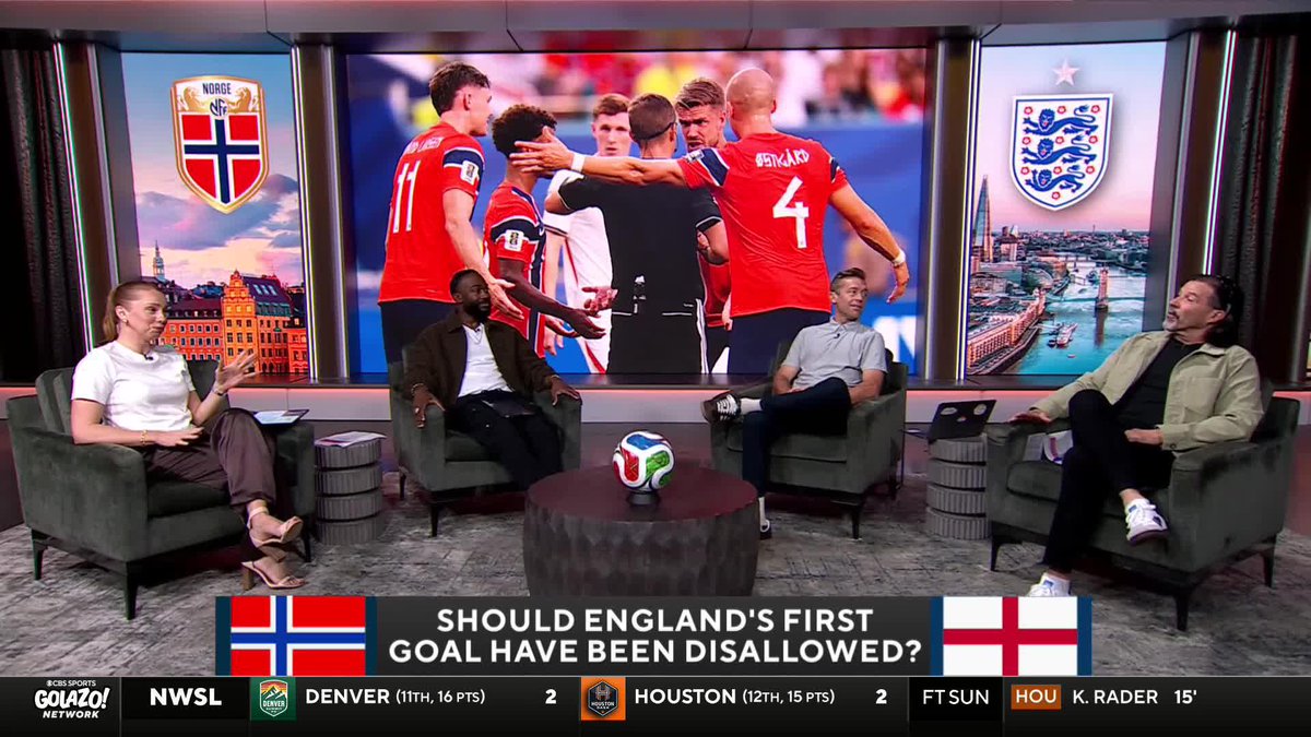 Hashtag Cable Gate 🤔 Hannah Cash, JayDee Dyer, Jimmy Conrad and Marcelo Balboa discuss if England's first goal vs. Norway should have been disallowed 🖥️