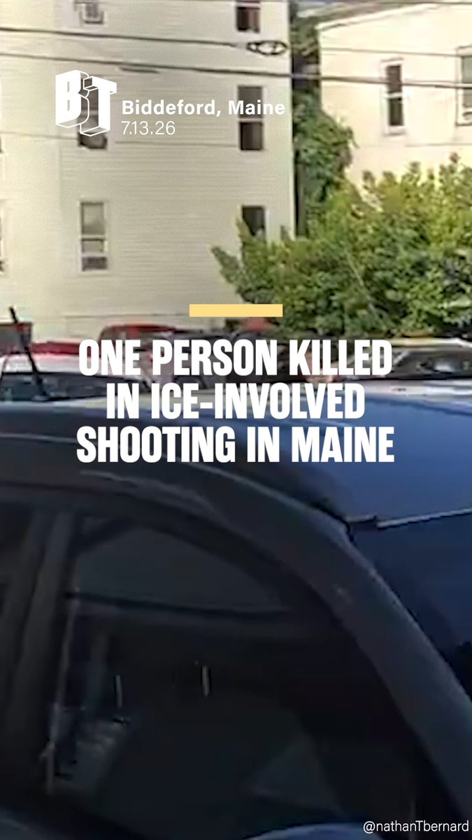 BREAKING: One person is dead after a shooting involving ICE agents Monday in Biddeford, Maine. The incident is being investigated by state police and the FBI. This is at least the 11th fatal shooting involving ICE or CBP agents since the start of Trump’s second term, and comes less than a week after ICE agents shot and killed Lorenzo Salgado Araujo in Houston.
