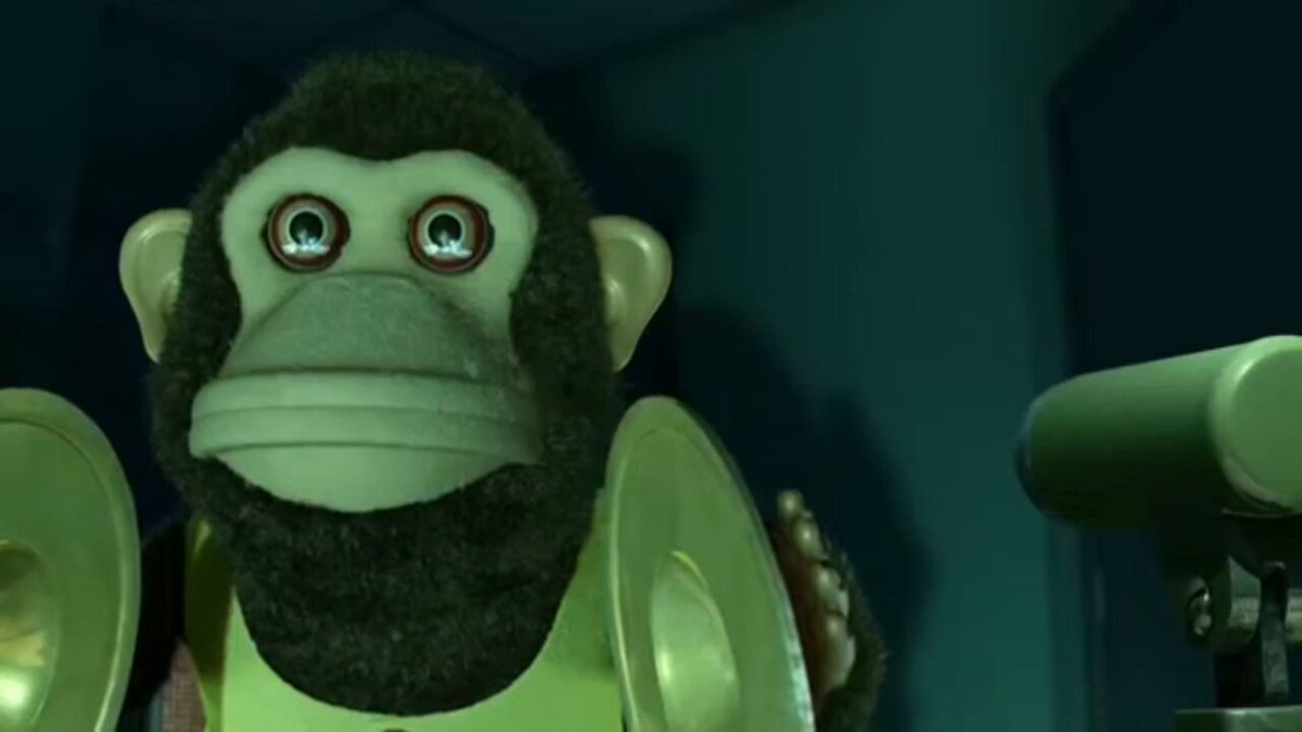 That monkey from Toy Story 3 was straight up nightmare fuel.