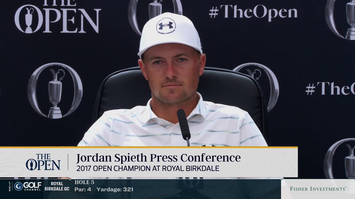 How did Jordan Spieth celebrate winning the 2017 Open Championship at Royal Birkdale? "Played cards. Had a few beers ... and then when I got home, Michael was with me and we woke up and watched the final round and fast forwarded through 13 so we could actually watch it without it taking six hours." 🤣