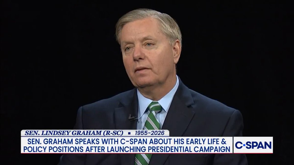 From 2015 interview with C-SPAN, Sen. Lindsey Graham (R-SC) on his sister Darline Graham Nordone: "If she took a role on she would be a great representative of our country. I can't think of a better person to represent our country in an event than my sister."