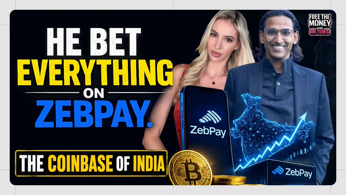 He Bet Everything on ZebPay: Inside the Coinbase of India | Free the Money Ep. 34 Rahul Pagidipati is the CEO of ZebPay, one of India's largest cryptocurrency exchanges. He's been investing in digital assets since 2011. Beyond crypto, Rahul (ZebPay) Pagidipati is a successful serial entrepreneur and investor. He co-founded Freedom Health, which grew into the largest private health insurance company in the United States with $1.8 billion in annual revenue before being acquired by Anthem in 2018. Today, Rahul is also the Managing Partner of Ayon Capital and a Board Member at Brave Software, the company behind the privacy-focused Brave browser. Through Ayon Capital, he has led investments in multiple unicorn healthcare companies, including Oscar Health, RxAdvance, and Rise. In this episode, we discuss: •Why Rahul made an all-in bet on ZebPay during India's crypto crackdown •How ZebPay survived when many believed crypto in India was finished •The lessons behind building and scaling a multi-billion-dollar healthcare company •Why long-term conviction beats short-term speculation •Brave's mission to restore privacy and give users control over their data •Why Rahul believes privacy will become one of the defining issues of the AI era •Why he thinks the Basic Attention Token (BAT) (BAT) is one of the most overlooked opportunities in crypto •How Brave's roadmap could bring BAT into everyday payments through agentic commerce •His long-term outlook on Bitcoin, Ethereum, and the future of digital assets Remember to subscribe and hit the bell "🔔" icon to get notifications. Check out my favorite privacy coin, Zano and follow Zano for updates. You can buy Zano seamlessly on MEXC using a VPN, or browse the full list of exchanges where Zano is available here: You can also find educational content, tutorials, and interviews on the official Zano YouTube Channel: 0:00 Intro 3:16 Building a $2 Billion Healthcare Company as a Family 6:53 How Rahul Discovered Bitcoin in 2011 12:10 How India's Crypto Crackdown Created the ZebPay Opportunity 14:07 Why India Has 100+ Million Crypto Holders 15:49 The Story Behind Buying India's Largest Bitcoin Exchange 19:26 Rahul's Advice for Young Entrepreneurs 21:25 Buying Bitcoin, Ethereum & BAT Every Single Day 26:13 Why Privacy Coins Like Zano Matter 30:04 Why Basic Attention Token (BAT) Is Massively Undervalued 33:34 Brave Browser: Fighting Big Tech with Privacy 40:03 How AI Is Quietly Shaping Our Opinions 44:08 AI Agents, BAT & the Future of Digital Commerce 49:23 Rahul's Favorite Books on Bitcoin & Entrepreneurship