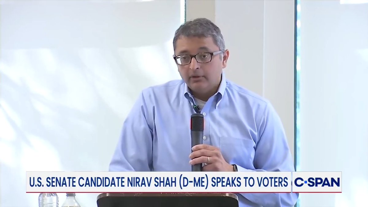 U.S. Senate candidate Nirav Shah (D-ME) Nirav D. Shah responds to Tammy Duckworth's opposition to his run that cites his handling of fatal Legionnaires' disease outbreaks: "If what we demand are leaders who are unblemished, then what we will get are leaders who are untested."