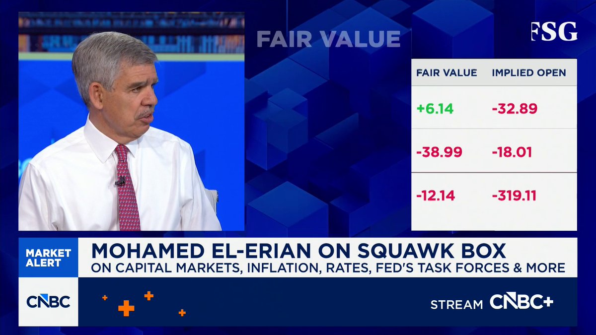 .Mohamed A. El-Erian discusses the state of markets &amp; the economy ahead of big bank earnings: