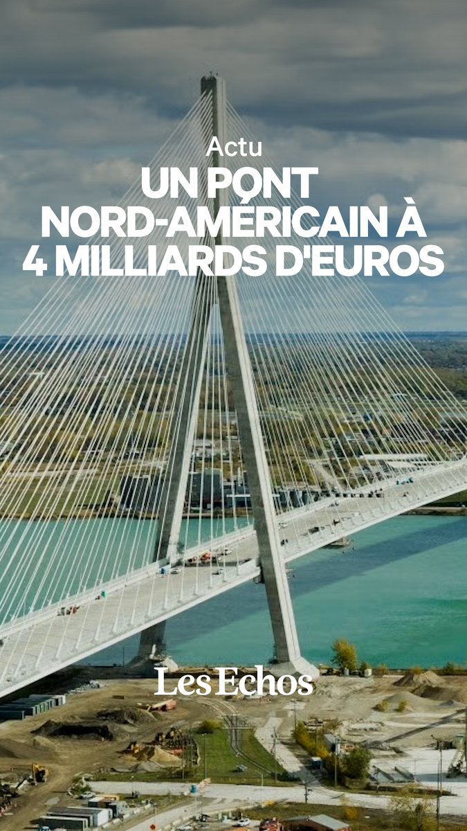 🌉 Pourquoi le Canada et les États-Unis ont-ils construit un pont à 4 milliards d’euros ? 🔎 Après huit ans de travaux, le pont Gordie Howe s’apprête à ouvrir entre Windsor et Détroit. Et pourtant, les deux villes avaient déjà un pont qui les reliait.
