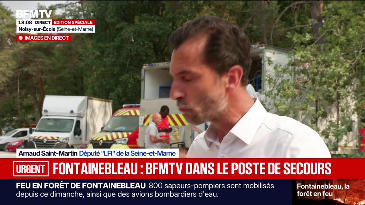 Fontainebleau: "C'est un désastre", déplore Arnaud Saint-Martin, député LFI de Seine-et-Marne