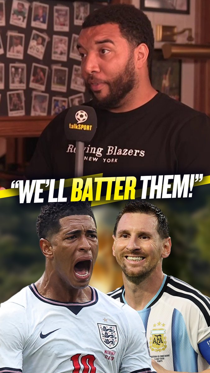 👀 "I think we'll batter them..." 🇦🇷 "They're older, they're all over the place at the back." Troy Deeney explains why he thinks England will "batter" Argentina in the World Cup semi-final! 🏴
