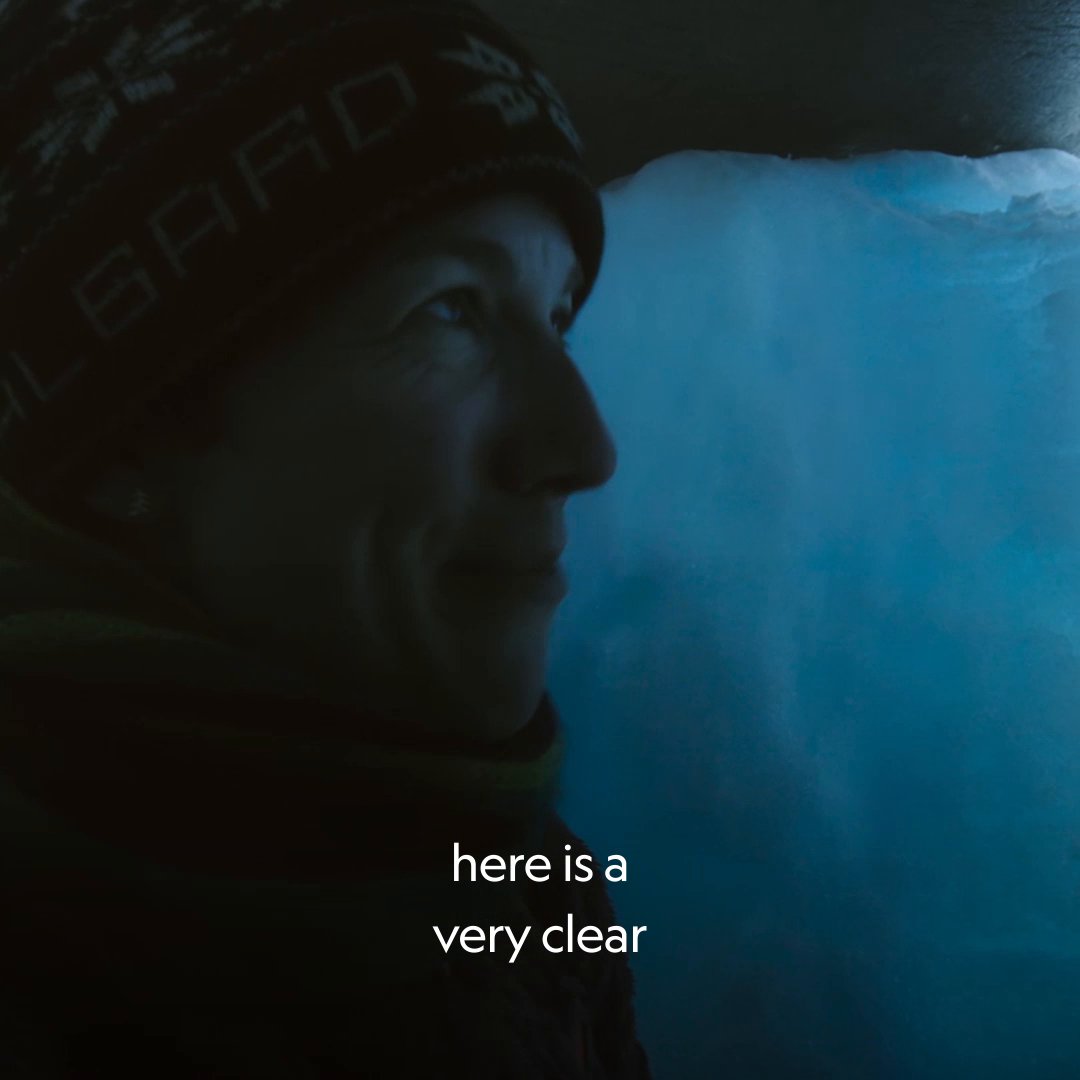 When light shines through thin ice, the patterns can reveal its history. Unfortunately, it also reveals some hard truths about the state of the Renland Ice Cap and how quickly it's melting. #ArcticAscent with Alex Honnold is streaming on Disney+