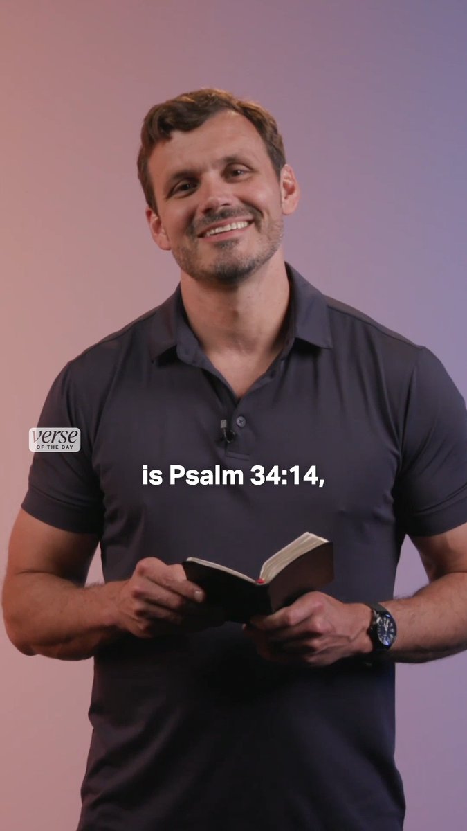 "Turn from evil and do good; seek peace and pursue it." — Psalm 34:14 NIV Catch the full video in the Bible App!