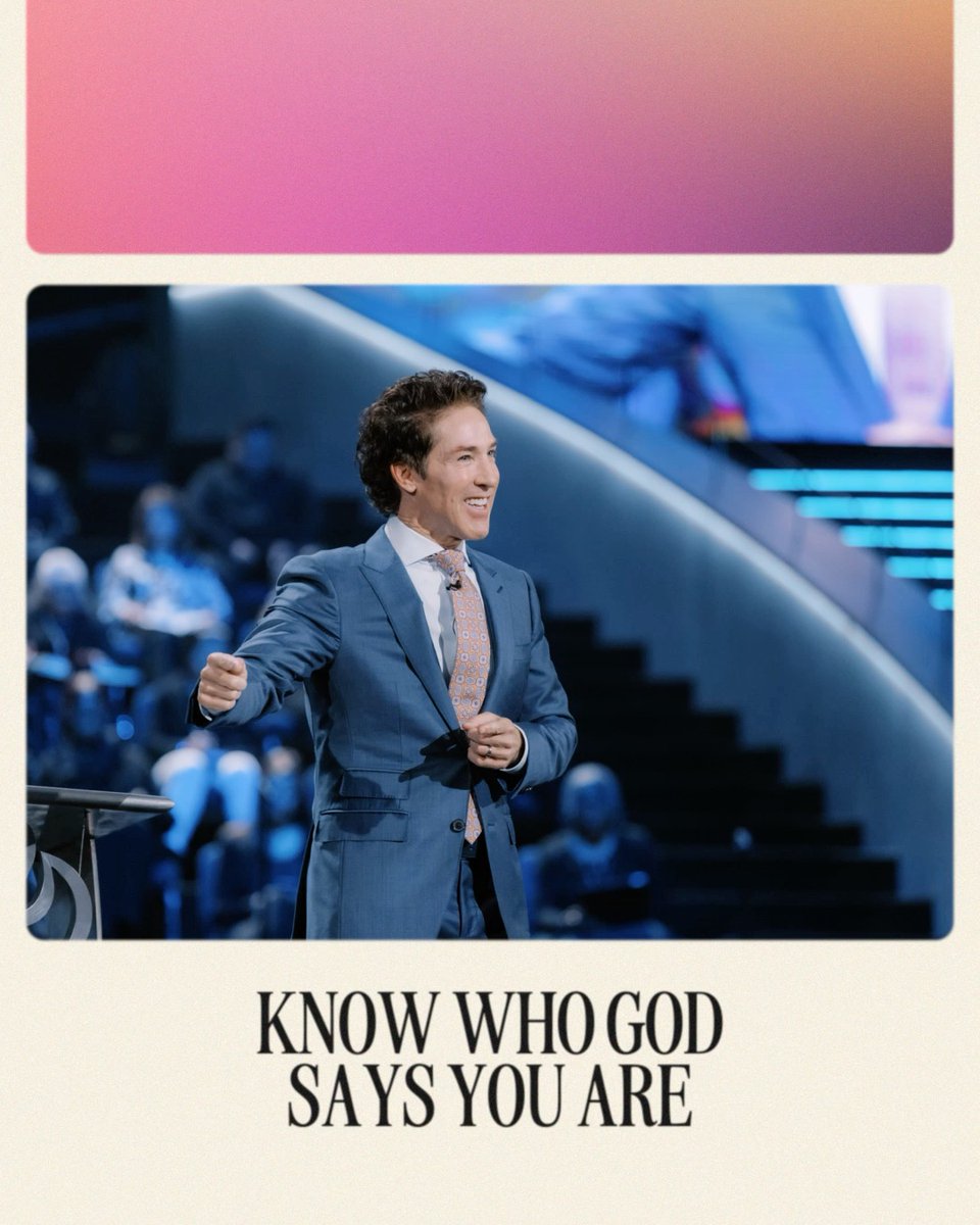Celebrate your accomplishments. You’re not bragging on yourself. You’re bragging on the gifts, the talents, the abilities that God has given you. Listen to this message from Joel! "Build Yourself Up":