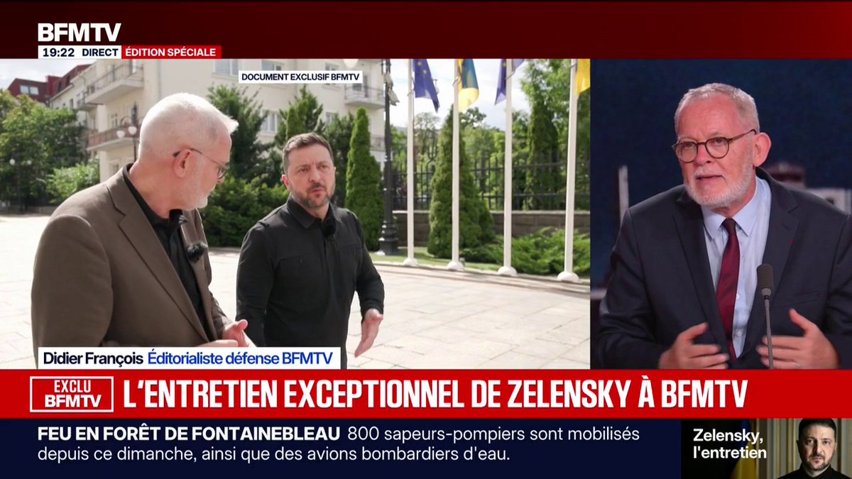 "Je l'ai trouvé très déterminé" Didier François raconte les coulisses de l'interview avec Volodymyr Zelensky