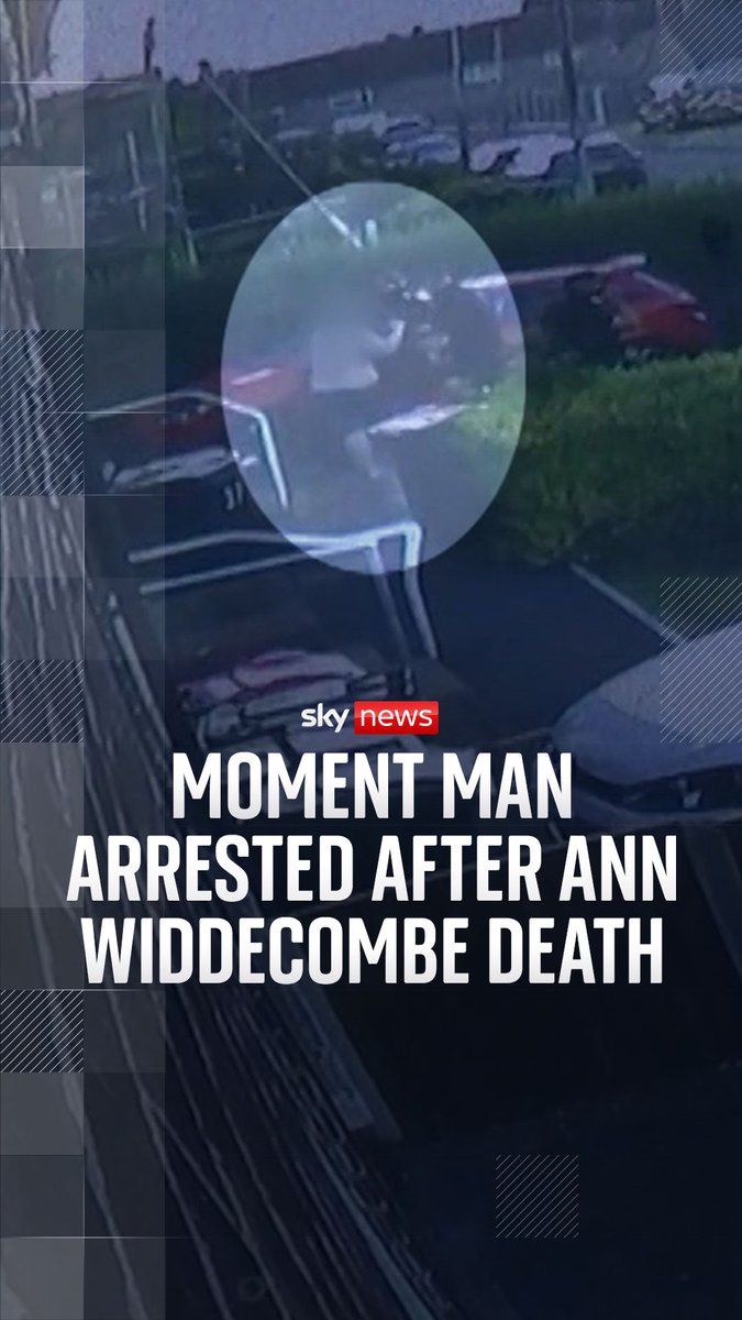 This CCTV footage shows the moment a 28-year-old man was arrested after the death of former Conservative MP Ann Widdecombe. Read more: