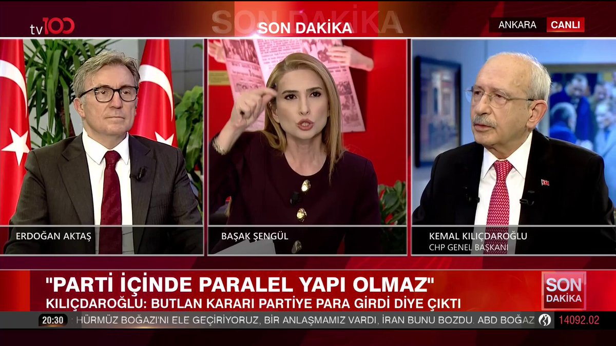 "AYRI PARALEL YAPILAR KURMAK DOĞRU DEĞİLDİR" CHP Genel Başkanı Kemal Kılıçdaroğlu: Bizim parti sözcümüz varken onlar kendilerine ayrı bir MYK ve sözcü oluşturmuşlar. Paralel yapılar, paralel örgütler kurmak doğru değil. Şimdilik bir şey söylemiyorum ve arkadaşları uyaracağım. Gidip illeri gezersiniz, genel başkan adayı olup oy istersiniz; bunlar normaldir. Ama ayrı paralel yapılar kurmak doğru değildir. Kemal Kılıçdaroğlu