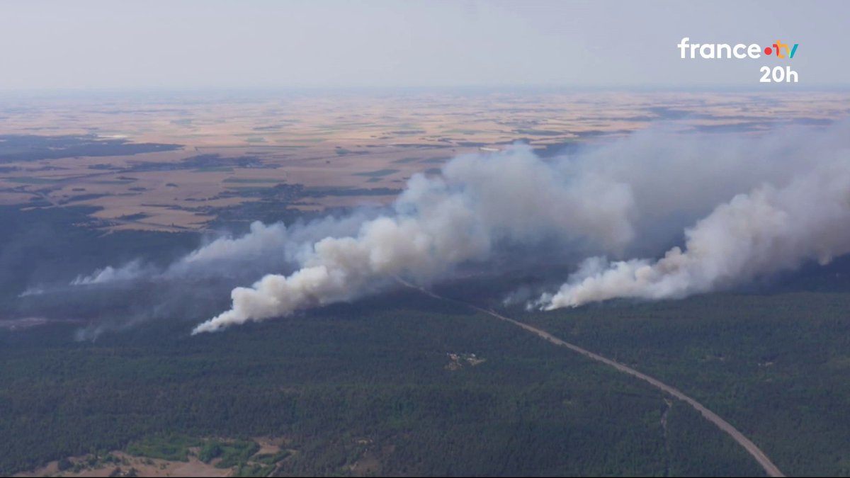 🚗🚅❌ En conséquence de cet incendie hors norme, l’autoroute A6 est coupée depuis hier. La ligne TGV Sud est suspendue dans le secteur de Sens. Certains passagers ont subi jusqu’à cinq heures de retard. #JT20h