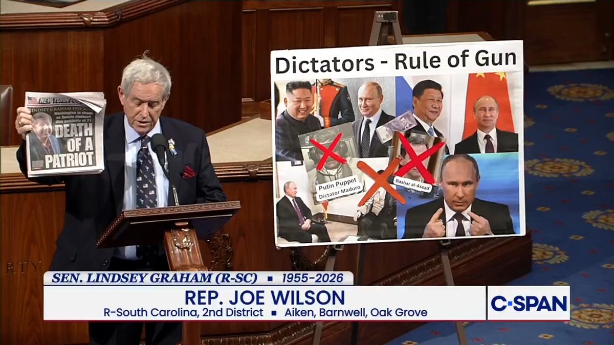 .Joe Wilson tribute to Sen. Lindsey Graham (R-SC)