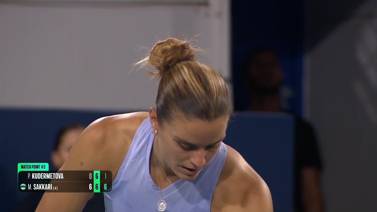 On home soil! 🇬🇷 Maria Sakkari defeats Polina Kudermetova in straight sets and moves on in Athens. #athensopen