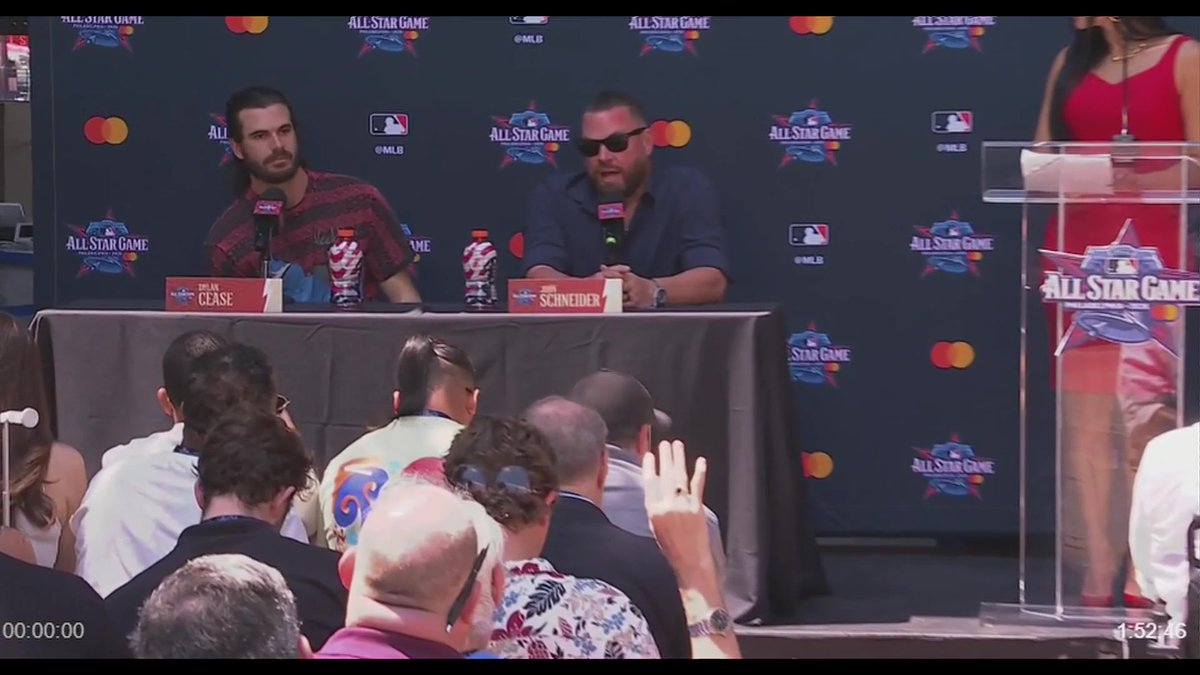 John Schneider on Dylan Cease starting the All-Star Game: "There was a lot of categories that he was either at the top or second in...part of it was me seeing him up close every day, but I think Dylan's performance made him very deserving of this honor"