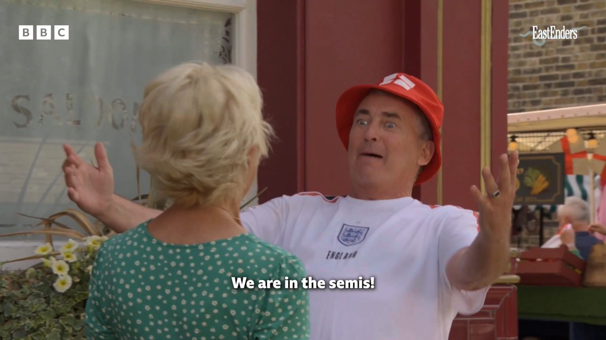 World Cup fever has taken over Walford! Come on England! 🥳⚽ #EastEnders