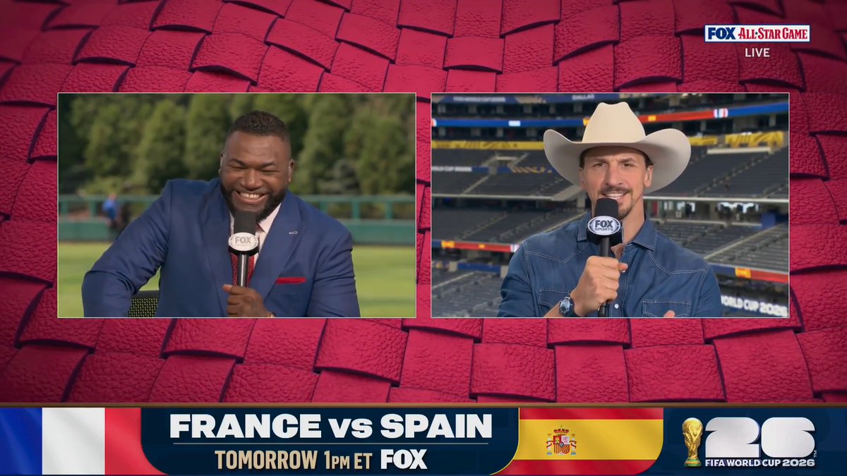 OUR DAWGS! David Ortiz 🤝 FOX Soccer's Zlatan Ibrahimović