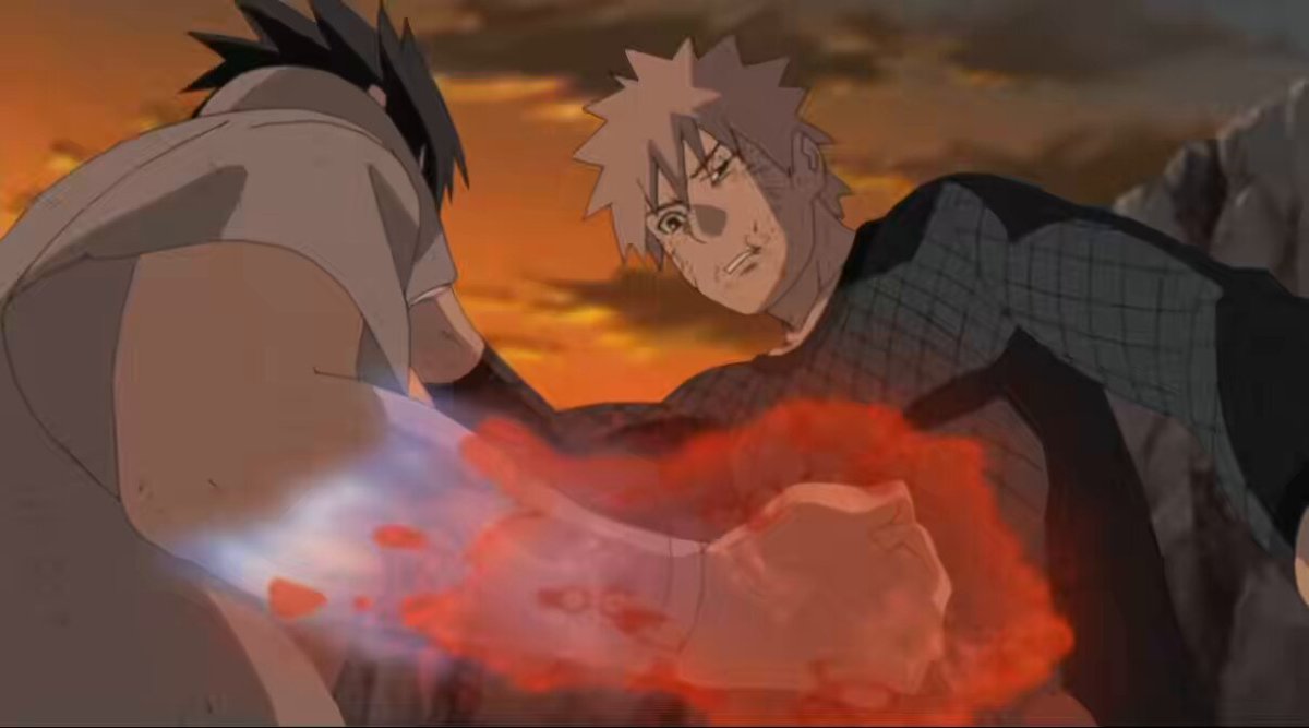 Naruto really countered Sasuke’s Chidori and gave him a free jaw straightener 😭😭🙏
