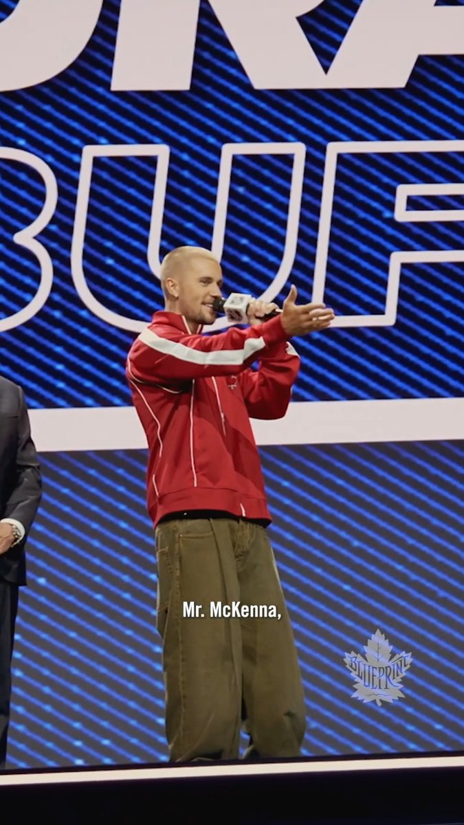 Justin Bieber x Mr. McKenna Watch the latest Blueprint on Leafs Youtube 📺