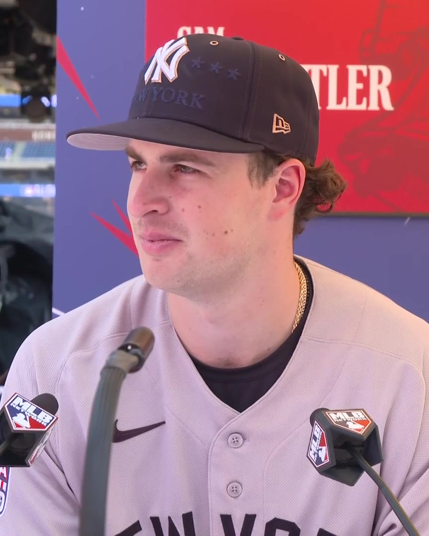 "He's a great guy and I wish those guys the best. Hopefully, they can do it again next year." Cam Schlittler talks about Josh Hart calling for him to win the Cy Young this year: