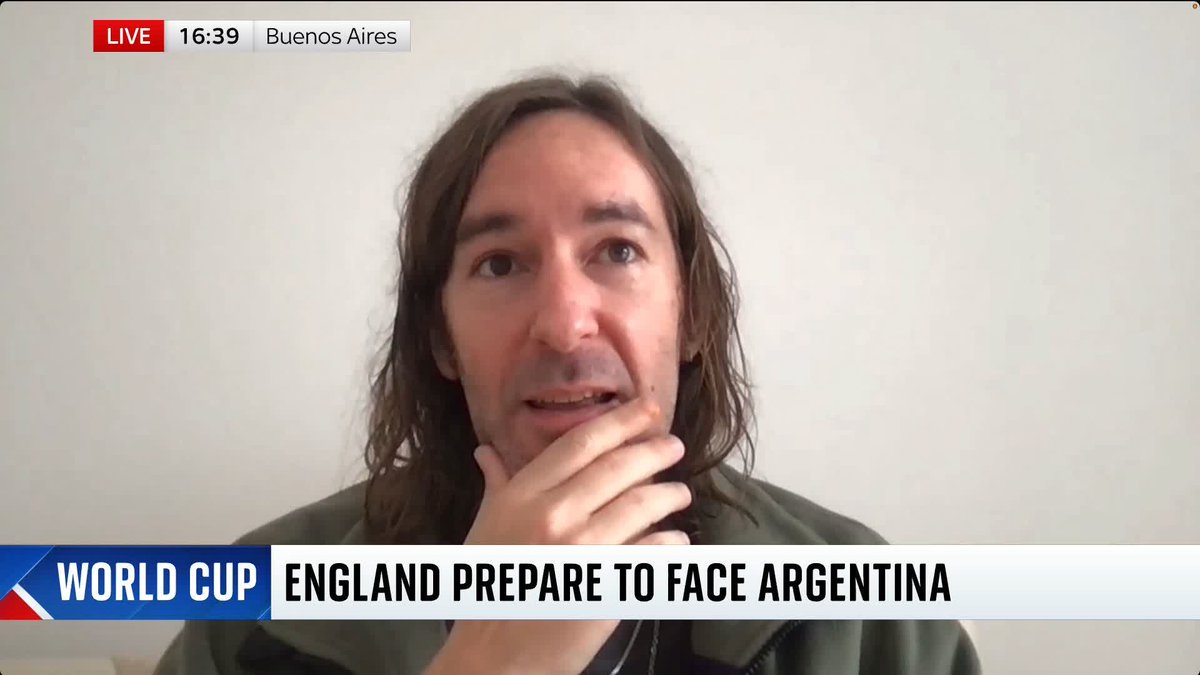 A year ago, the chances of England and Argentina facing each other in the World Cup was just 3%. On Wednesday, the two nations play each other in the semi-finals. Speaking to Sarah-Jane Mee co-director of The Match, Juan Cabral, can't contain his excitement