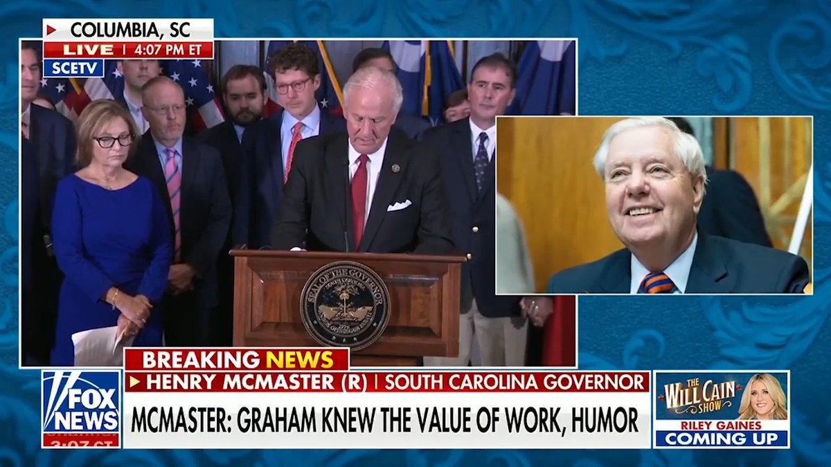 🚨 BREAKING: Lindsey Graham's sister appointed to fill his Senate seat. Credit: Fox News