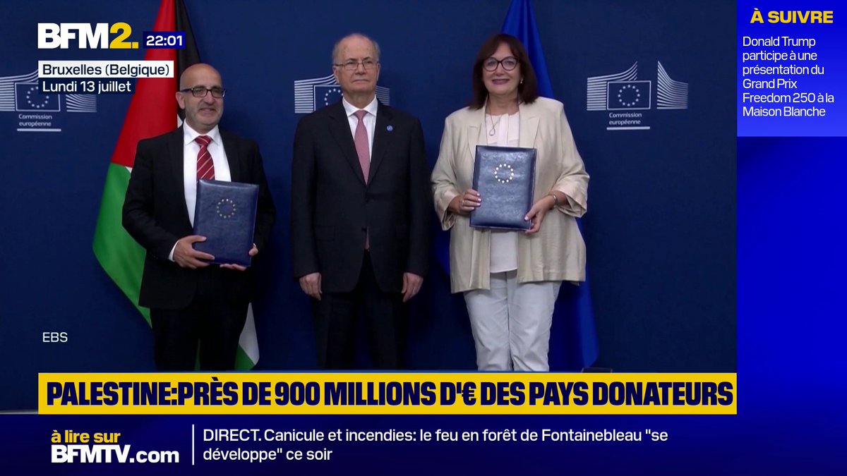 Reconstruction de Gaza: les pays donateurs d'aide aux Palestiniens sont prêts à contribuer pour près de 900 millions d'euros #BFM2
