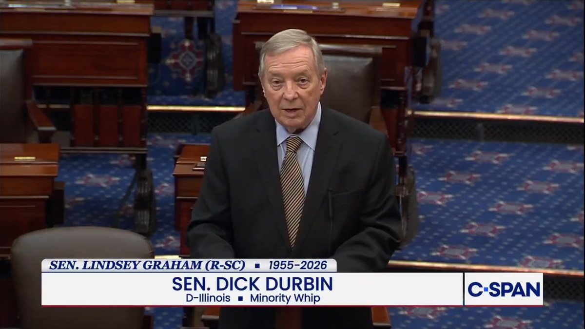 WATCH IN FULL: Sen. Durbin tribute to Sen. Lindsey Graham: