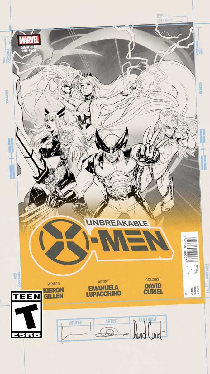 The X-Men are down, but not out. After a brutal clash with an ancient mutant, Storm steps up to lead a new squad into the Challenge of the Champion with Wolverine, Magik, and Danger in Unbreakable X-Men, written by Kieron Gillen, with art by Emanuela Lupacchino and colors by David Curiel.
