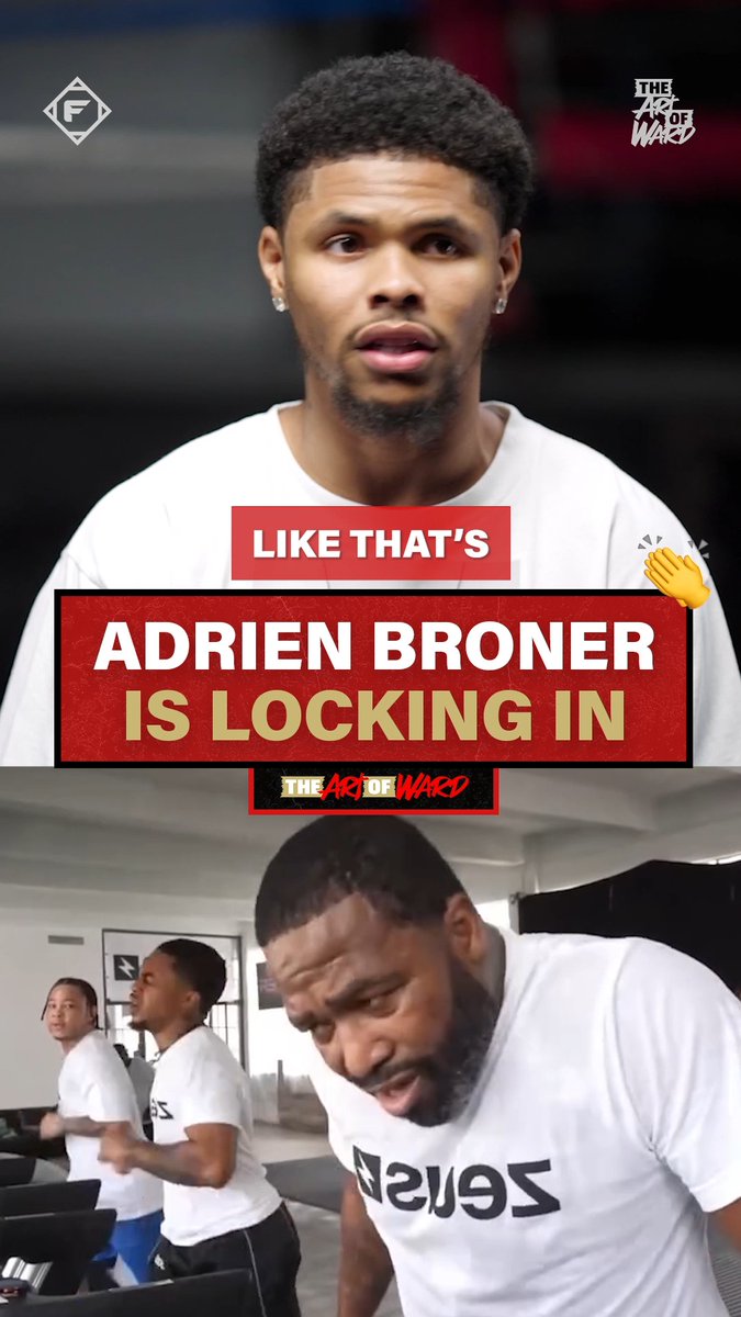Stay locked in, AB! We're rocking with you every step 🤞 This is bigger than boxing... this is about growth & redemption. Is Adrien Broner gearing up for a huge comeback? Full episode of THE ART OF WARD featuring Shakur Stevenson is out on the ALL THE SMOKE FIGHT YouTube. (🎥 : Adrien Broner // KICK)