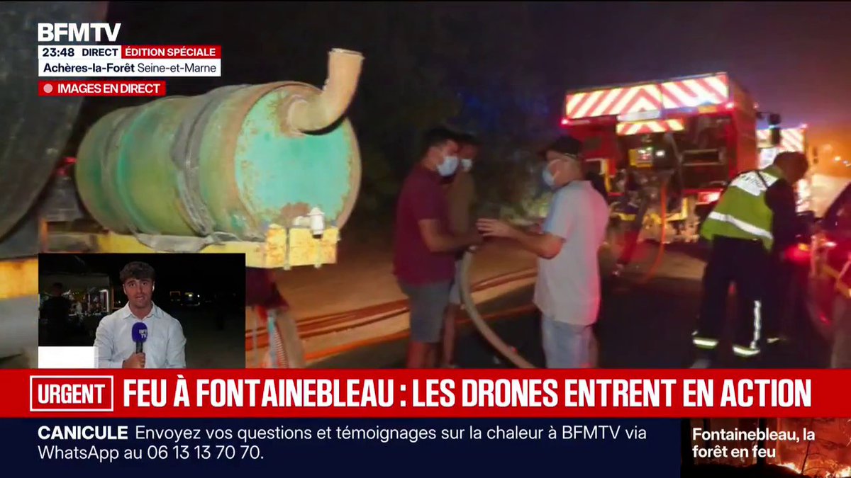 Incendie dans la forêt de Fontainebleau: des drones entrent en action pour aider à détecter les reprises de feu