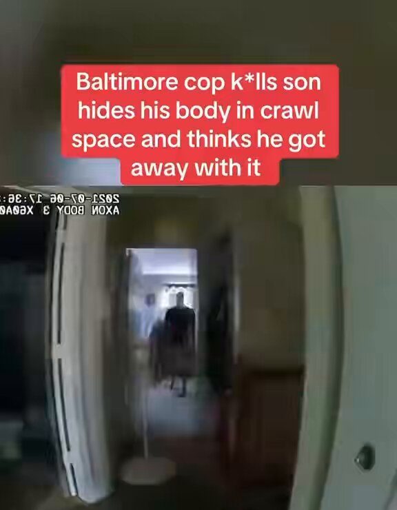 🚨 UNREAL FOOTAGE: A Baltimore cop’s son thinks he can get away with murder? He literally hides the body in a crawl space and tries to play it cool. This is the moment they finally catch him.