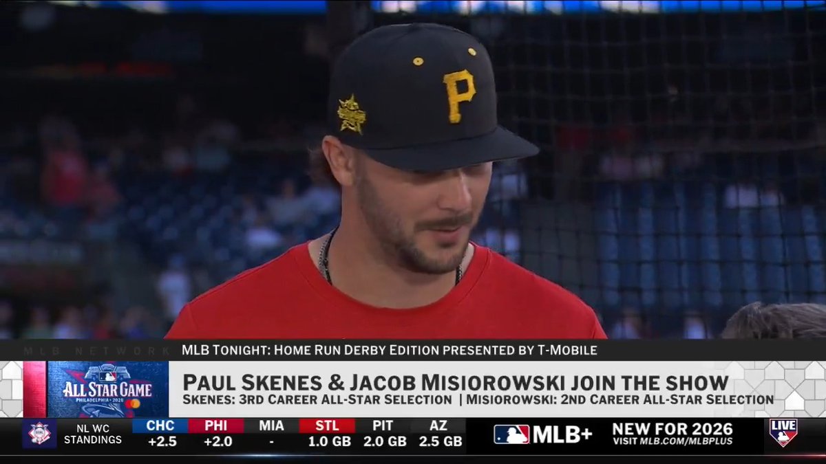 Two of the best flamethrowers in the game join us on #MLBTonight! Paul Skenes and Jacob Misiorowski discuss the honor of being named an All-Star and if they believe in jinxing no-hitters 🤣