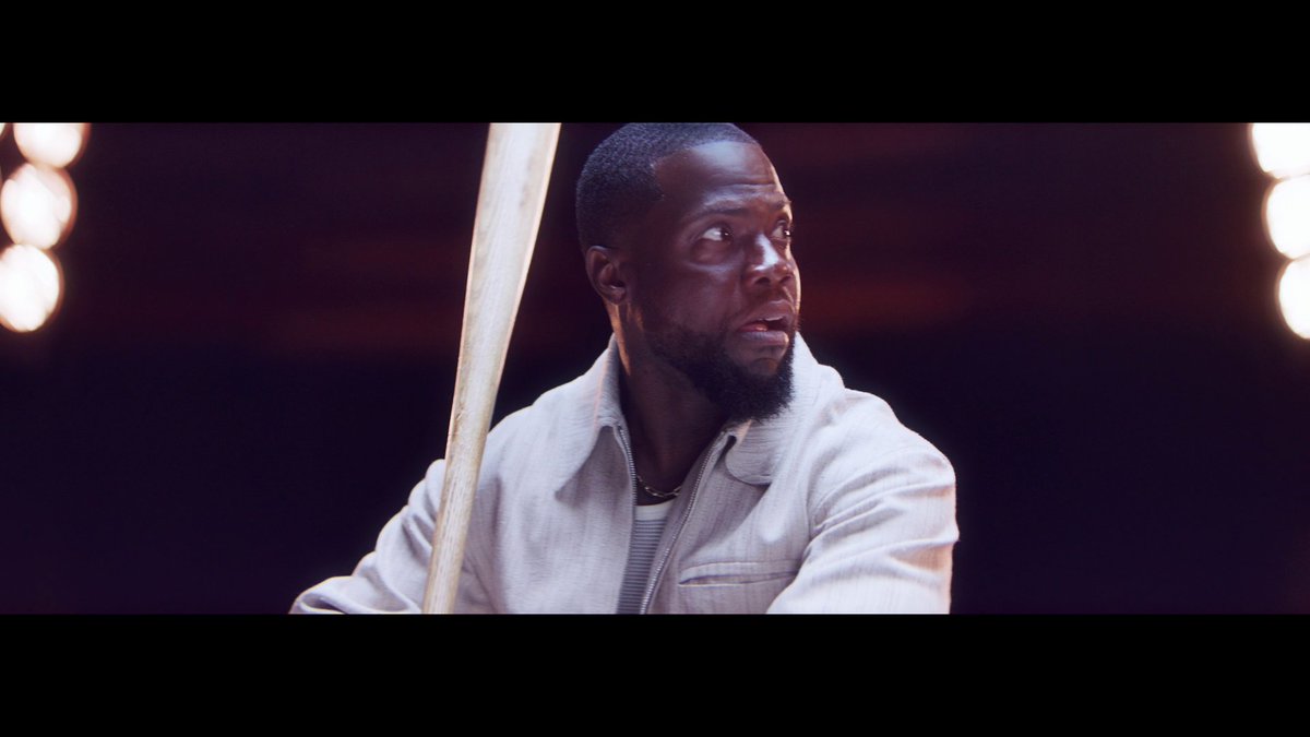 Kevin Hart hits a home run... into Ben Marshall's face. #HRDerby 72 HOURS premieres JULY 24!