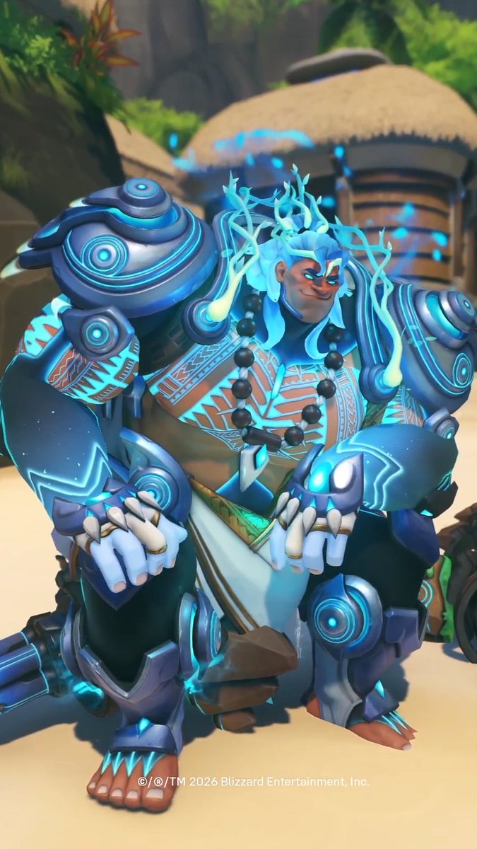 New #Overwatch Mauga World Forger Mythic Skin Revealed 🌎 A new Mauga skin for Overwatch Season 3 is launching tomorrow 🌊