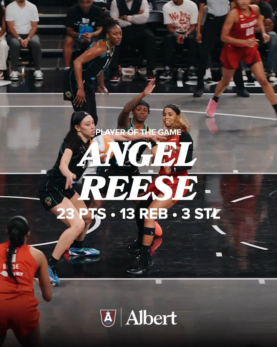 Certified. Bucket. Getter 🔥 When her number was called, Angel showed up BIG! A timely fourth-quarter three and so much more make her YOUR Albert Player of the Game!