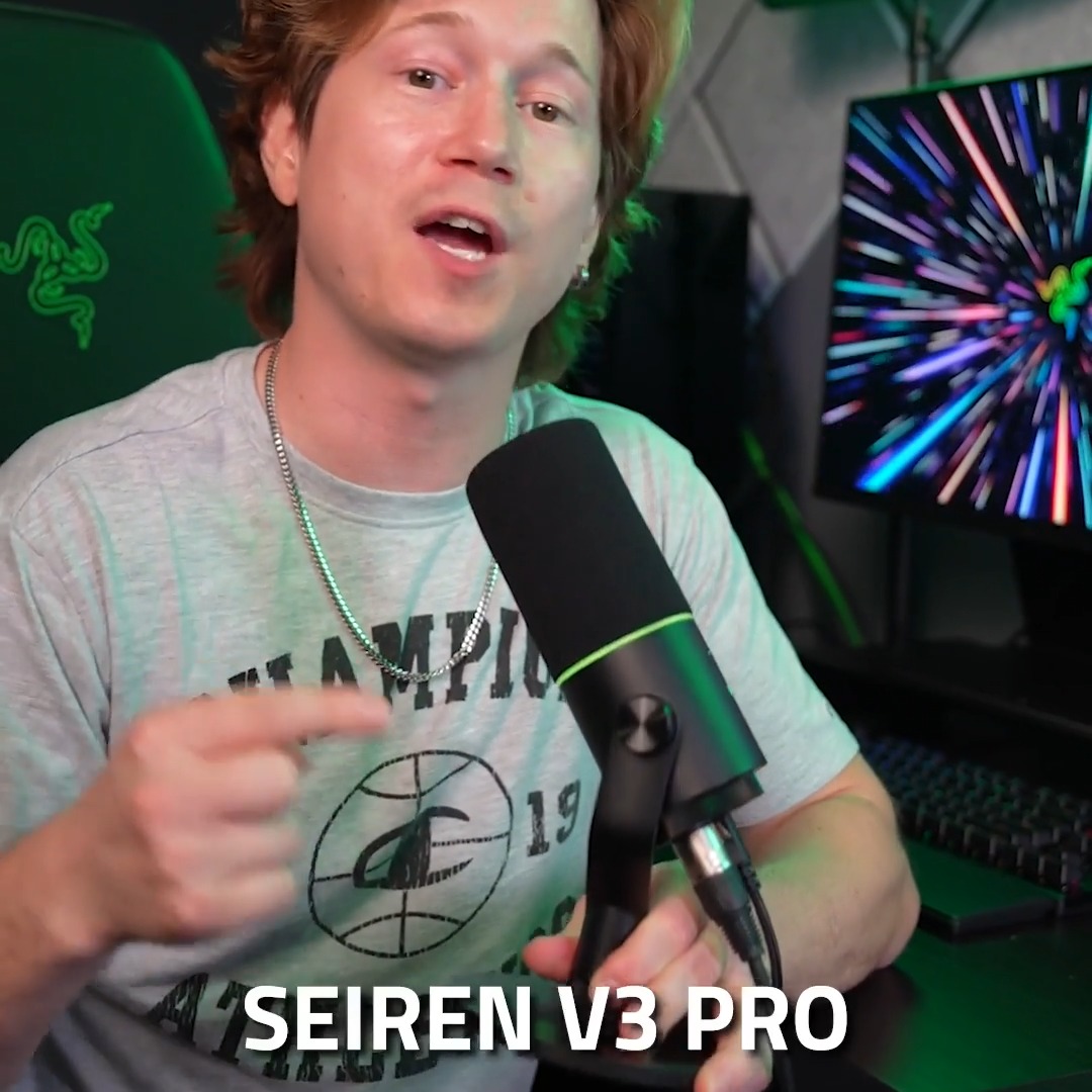 Take control of every recording with the Razer Seiren V3 Pro: The built-in advanced audio DSP (Digital Signal Processing) keeps your sound clean, while dual USB Type-C and XLR connectivity gives you the flexibility to scale from a simple plug-and-play setup to a professional recording workflow.